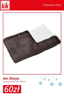 KiK - gazetka promocyjna Otulające koce i poduszki – od 9 zł od wtorku 23.12  - strona 2
