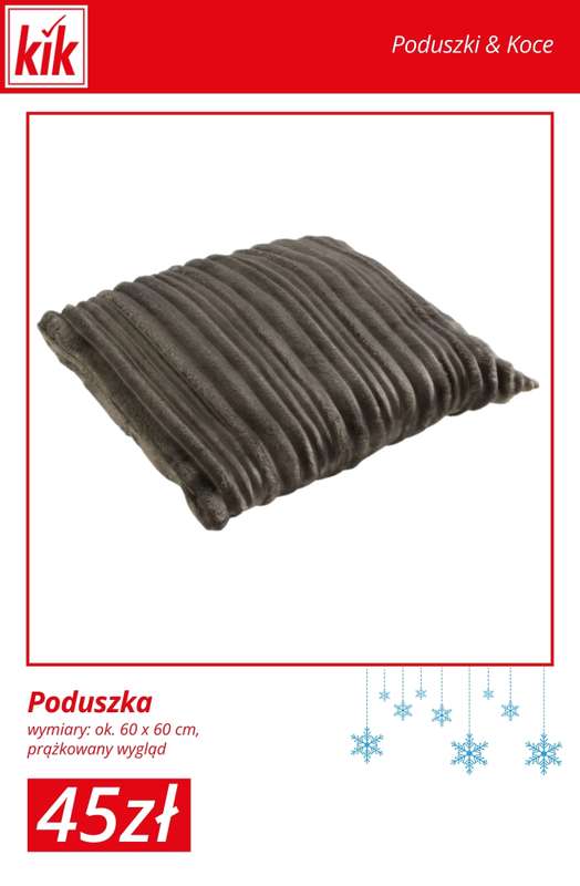 KiK - gazetka promocyjna Otulające koce i poduszki – od 9 zł od wtorku 23.12  - strona 3