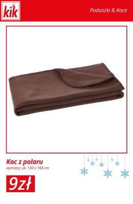 KiK - gazetka promocyjna Otulające koce i poduszki – od 9 zł od wtorku 23.12  - strona 4
