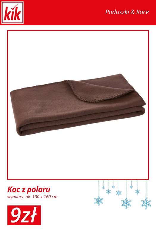 KiK - gazetka promocyjna Otulające koce i poduszki – od 9 zł od wtorku 23.12  - strona 4