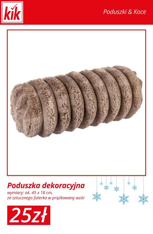 KiK - gazetka promocyjna Otulające koce i poduszki – od 9 zł od wtorku 23.12  - strona 5