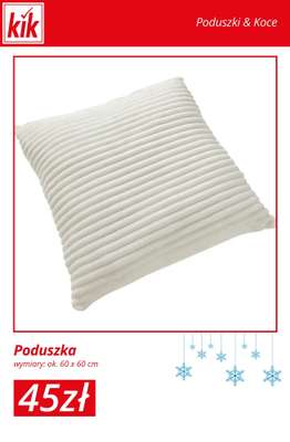 KiK - gazetka promocyjna Otulające koce i poduszki – od 9 zł od wtorku 23.12  - strona 9