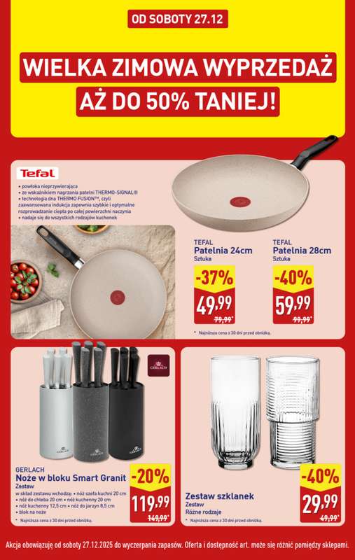 Aldi - gazetka promocyjna Wielka zimowa wyprzedaż aż do 50% taniej w Aldi! od soboty 27.12 do soboty 27.12 - strona 2