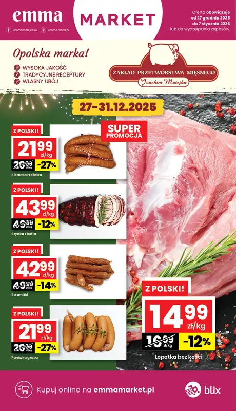 emma MARKET - gazetka promocyjna Gazetka od soboty 27.12 do środy 07.01 - strona 2