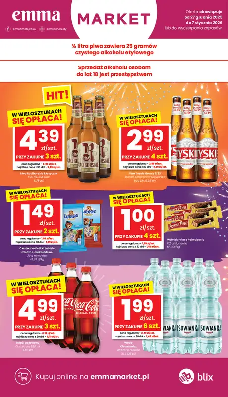 emma MARKET - gazetka promocyjna Gazetka od soboty 27.12 do środy 07.01 - strona 4