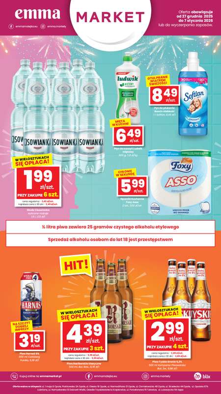 emma MARKET - gazetka promocyjna Plakaty promocyjne od soboty 27.12 do środy 07.01 - strona 4