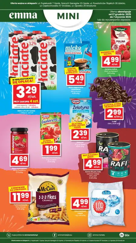 emma MARKET - gazetka promocyjna Plakaty promocyjne Emma Mini od soboty 27.12 do środy 07.01 - strona 3
