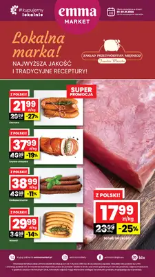 emma MARKET - gazetka promocyjna Plakat promocyjny od czwartku 01.01 do środy 07.01