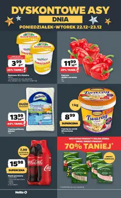 Netto - gazetka promocyjna Dyskontowe asy dnia w Netto! od wtorku 23.12 do wtorku 23.12