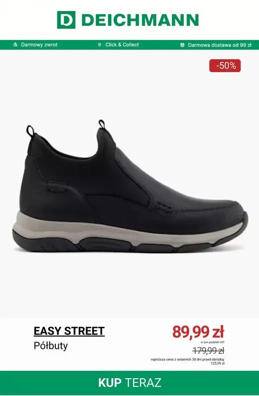 Deichmann - gazetka promocyjna Do -50% na półbuty od wtorku 23.12  - strona 4