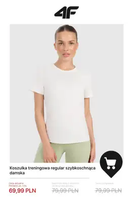 4F - gazetka promocyjna Do -50% na kolekcję treningową – dla niej od wtorku 23.12 do środy 31.12 - strona 6
