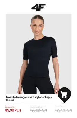 4F - gazetka promocyjna Do -50% na kolekcję treningową – dla niej od wtorku 23.12 do środy 31.12 - strona 4