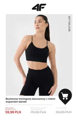 4F - gazetka promocyjna Do -50% na kolekcję treningową – dla niej od wtorku 23.12 do środy 31.12 - strona 2