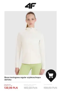 4F - gazetka promocyjna Do -50% na kolekcję treningową – dla niej od wtorku 23.12 do środy 31.12 - strona 8