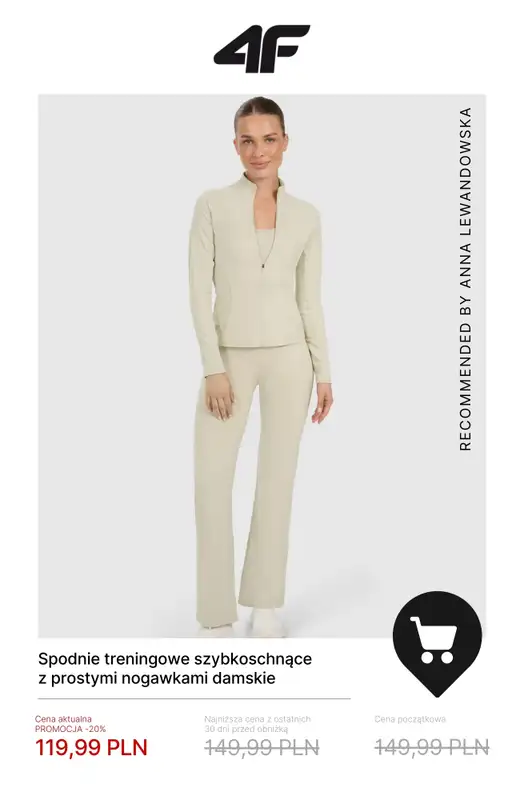 4F - gazetka promocyjna Do -50% na kolekcję treningową – dla niej od wtorku 23.12 do środy 31.12 - strona 7