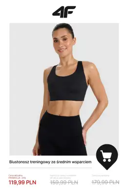 4F - gazetka promocyjna Do -50% na kolekcję treningową – dla niej od wtorku 23.12 do środy 31.12 - strona 11
