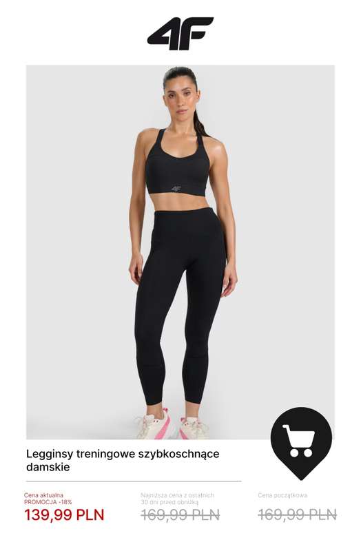 4F - gazetka promocyjna Do -50% na kolekcję treningową – dla niej od wtorku 23.12 do środy 31.12 - strona 3
