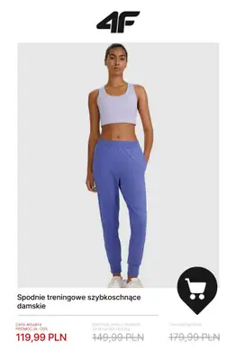 4F - gazetka promocyjna Do -50% na kolekcję treningową – dla niej od wtorku 23.12 do środy 31.12 - strona 10