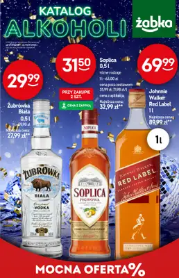 Żabka - gazetka promocyjna Katalog alkoholowy od środy 24.12 do wtorku 06.01