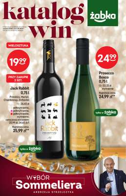 Żabka - gazetka promocyjna Katalog win od środy 24.12 do wtorku 06.01