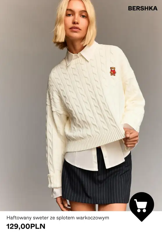 Bershka - gazetka promocyjna Swetry i kardigany damskie od wtorku 23.12  - strona 8