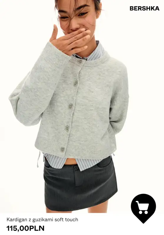 Bershka - gazetka promocyjna Swetry i kardigany damskie od wtorku 23.12  - strona 2