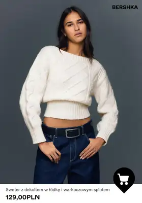 Bershka - gazetka promocyjna Swetry i kardigany damskie od wtorku 23.12  - strona 5