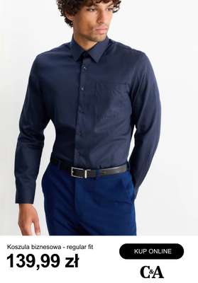 Koszula biznesowa - regular fit (granatowa)
