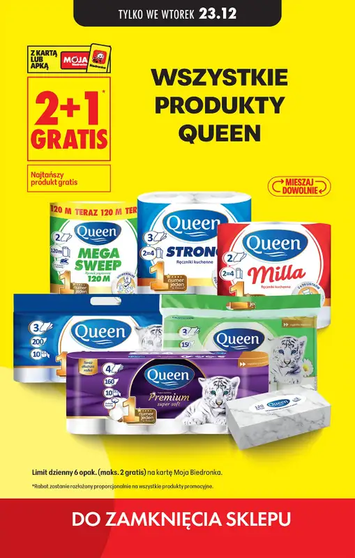 Biedronka - gazetka promocyjna 3 powody żeby iść do Biedronki od wtorku 23.12 do wtorku 23.12 - strona 7