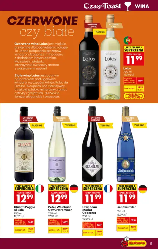 Biedronka - gazetka promocyjna Czas na Toast! od piątku 02.01 do soboty 10.01 - strona 11