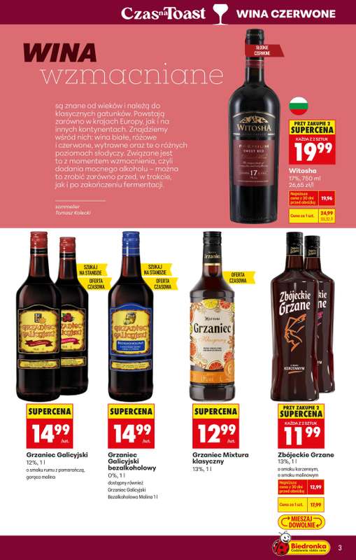Biedronka - gazetka promocyjna Czas na Toast! od piątku 02.01 do soboty 10.01 - strona 3