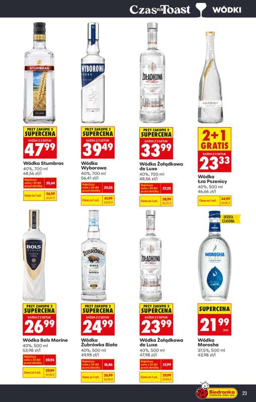Biedronka - gazetka promocyjna Czas na Toast! od piątku 02.01 do soboty 10.01 - strona 23