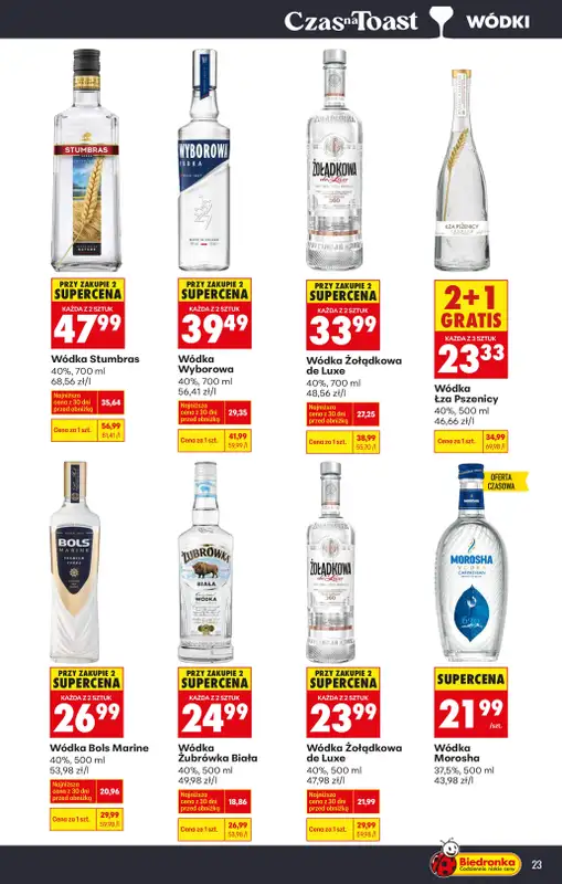 Biedronka - gazetka promocyjna Czas na Toast! od piątku 02.01 do soboty 10.01 - strona 23