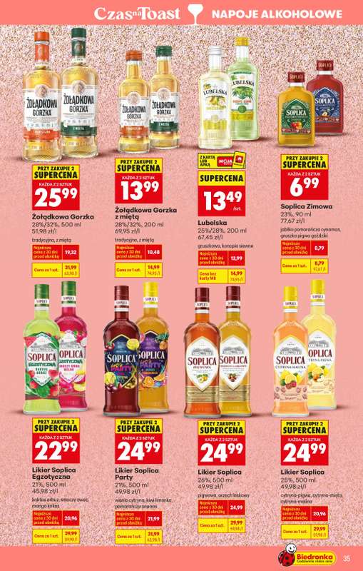 Biedronka - gazetka promocyjna Czas na Toast! od piątku 02.01 do soboty 10.01 - strona 35
