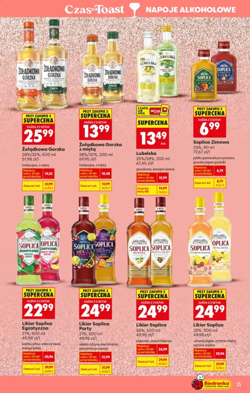 Biedronka - gazetka promocyjna Czas na Toast! od piątku 02.01 do soboty 10.01 - strona 35