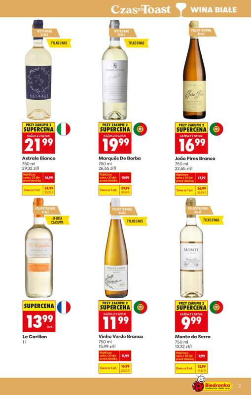 Biedronka - gazetka promocyjna Czas na Toast! od piątku 02.01 do soboty 10.01 - strona 7