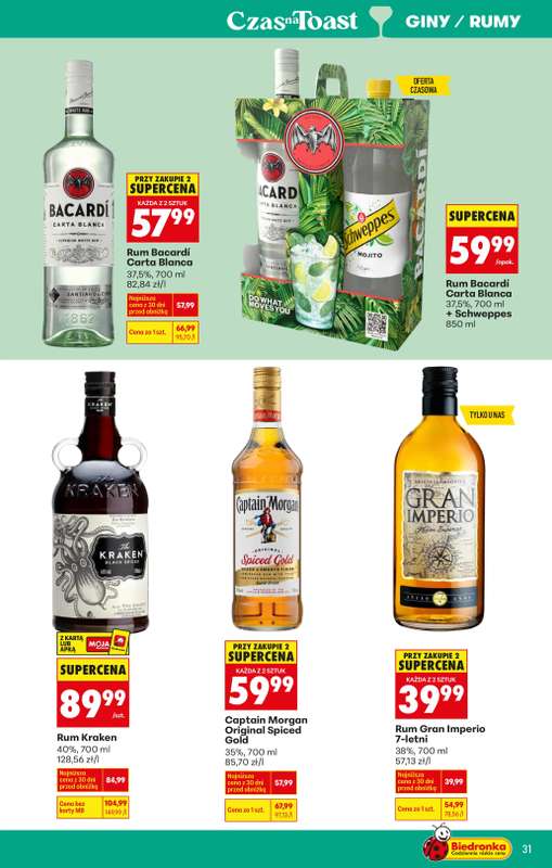 Biedronka - gazetka promocyjna Czas na Toast! od piątku 02.01 do soboty 10.01 - strona 31