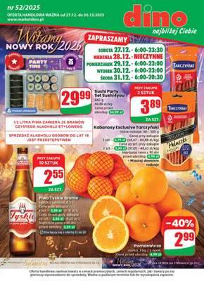 Dino - gazetka promocyjna Gazetka od soboty 27.12 do wtorku 30.12