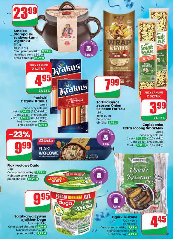 Dino - gazetka promocyjna Gazetka od soboty 27.12 do wtorku 30.12 - strona 43
