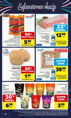 Carrefour - gazetka promocyjna Gazetka Carrefour od poniedziałku od poniedziałku 29.12 do soboty 03.01 - strona 2
