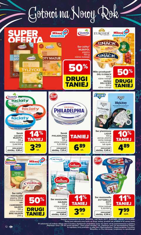 Carrefour Market - gazetka promocyjna Gazetka Carrefour Market od poniedziałku od poniedziałku 29.12 do soboty 03.01 - strona 12