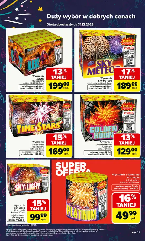 Carrefour Market - gazetka promocyjna Gazetka Carrefour Market od poniedziałku od poniedziałku 29.12 do soboty 03.01 - strona 25