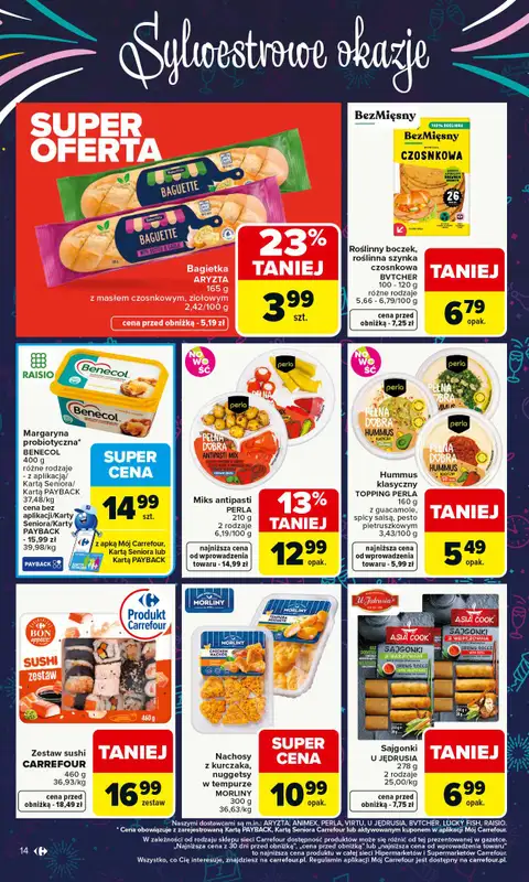 Carrefour Market - gazetka promocyjna Gazetka Carrefour Market od poniedziałku od poniedziałku 29.12 do soboty 03.01 - strona 14