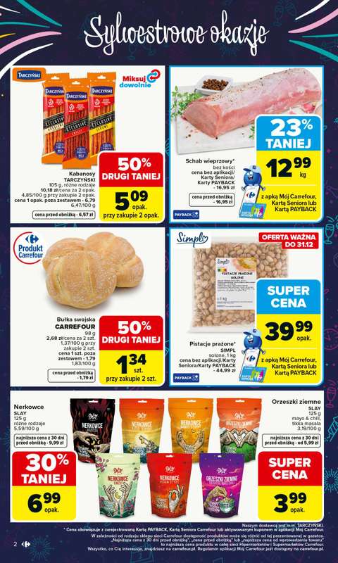 Carrefour Market - gazetka promocyjna Gazetka Carrefour Market od poniedziałku od poniedziałku 29.12 do soboty 03.01 - strona 2