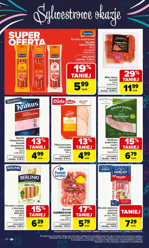 Carrefour Market - gazetka promocyjna Gazetka Carrefour Market od poniedziałku od poniedziałku 29.12 do soboty 03.01 - strona 10