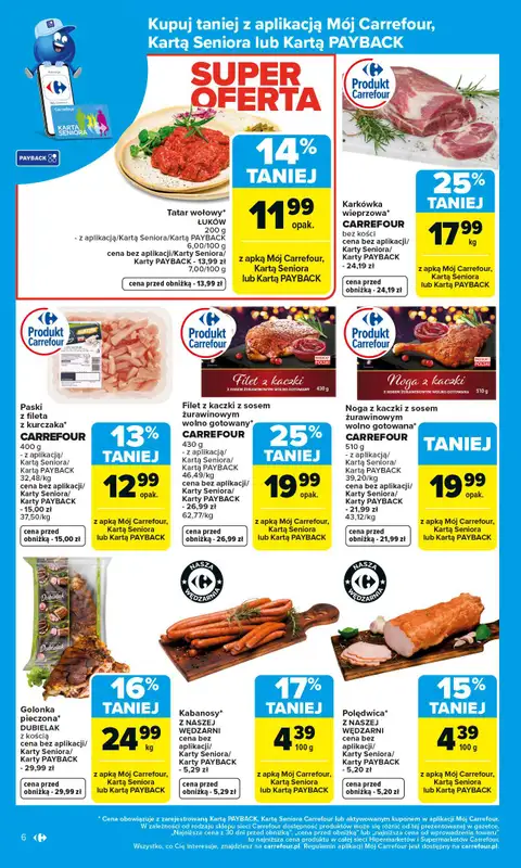 Carrefour Market - gazetka promocyjna Gazetka Carrefour Market od poniedziałku od poniedziałku 29.12 do soboty 03.01 - strona 6
