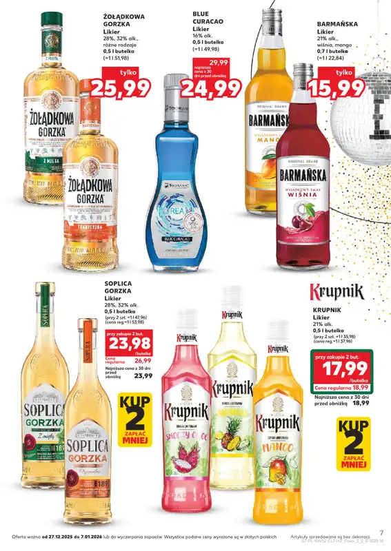 Kaufland - gazetka promocyjna Barek Kauflandu od soboty 27.12 do środy 07.01 - strona 7