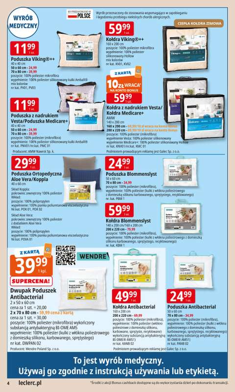 Leclerc - gazetka promocyjna Oferta E.Leclerc I Wybór w dobrej cenie od poniedziałku 29.12 do soboty 10.01 - strona 4