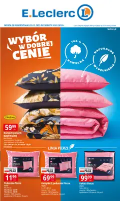 Leclerc - gazetka promocyjna Oferta E.Leclerc I Wybór w dobrej cenie od poniedziałku 29.12 do soboty 10.01