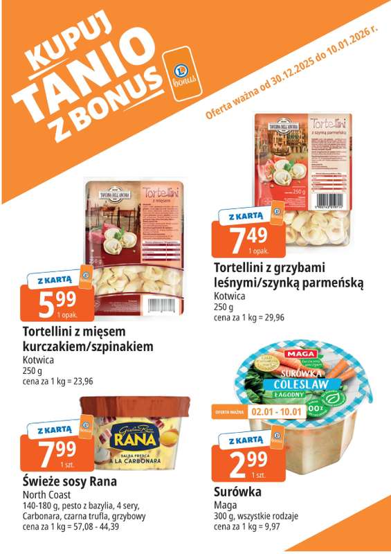 Leclerc - gazetka promocyjna Oferta E.Leclerc I Kupuj tanio z bonus od poniedziałku 29.12 do soboty 10.01 - strona 2